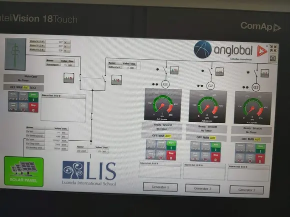 Hybrid power system for a school in Angola