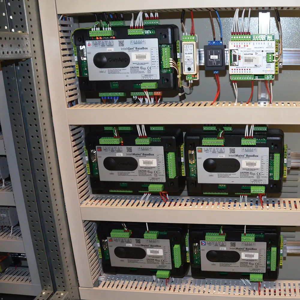 Backup power control for office building in Switzerland